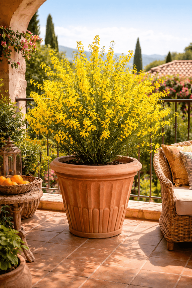 Preview: Pot en terre cuite d’Impruneta avec motif de colonnes antiques